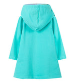 Kid Baby Girl Knitted Hooded Ice Princess Spring Autumn Dress