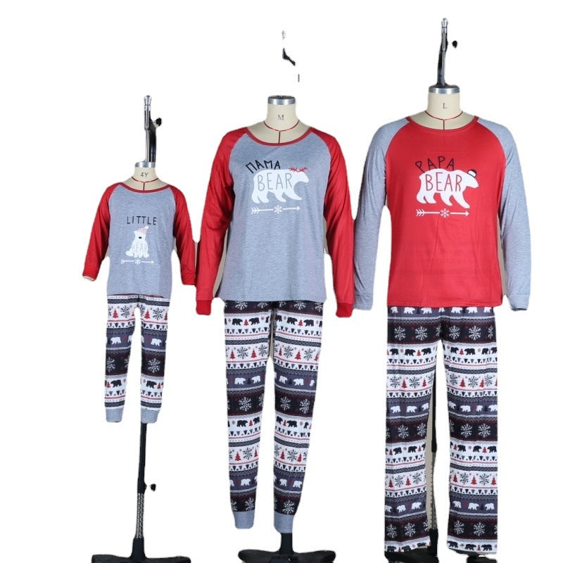 Family Cartoon Anime Cotton Christmas Set Parent-child Pajamas