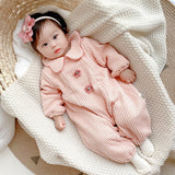 Baby Girl Onesie Little Princess Velvet Thickened Climbing Rompers