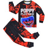 Kid Boy Poppy Play Time Long-sleeved Loungewear Pajamas