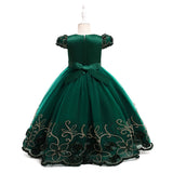 Kid Girl Princess Sleeveless Long Evening Catwalk Piano Performance Dresses