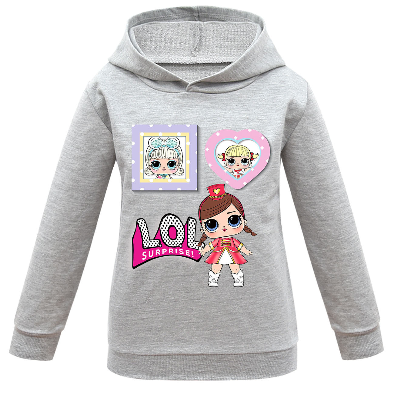 Kid Baby Surprise Doll Fashion Cartoon Girls Long-sleeved Casual Hoodie