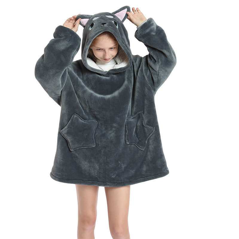 Kid Boy Girl Blanket Winter Warm Pajamas Sweater