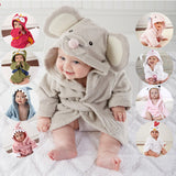 Baby Robe Cartoon Sleepwear Bath Towels Soft Bathrobe Pajamas