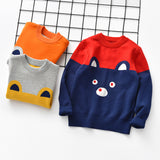 Kid Baby Girl Knit Pullover Autumn Christmas Jacquard Sweater