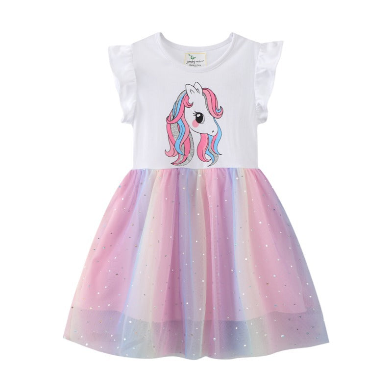 Kid Baby Girls New Summer Ultra Chic Unicorn Dress