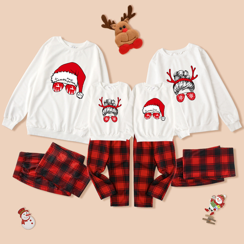Family Christmas Pajamas Parent-child Set