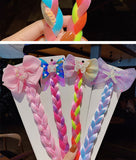 Kid Girl Cartoon Hair Accessories Candy Braided Hair Wig Headwears