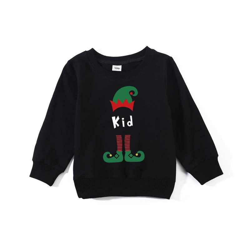 Family Matching Christmas Creative Cartoon Printing Shirts