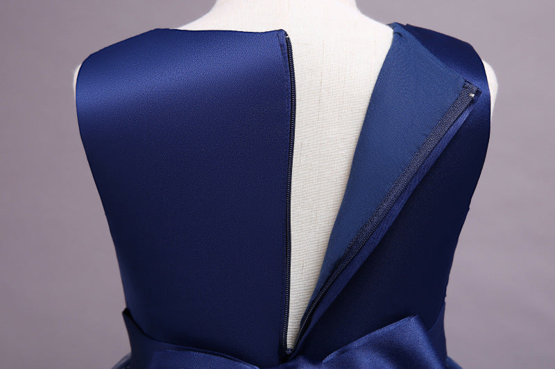 Kid Girl Princess Floral Sequined Long Wedding Lace Dresses