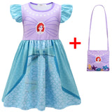 Kid Girl Halloween Plays Costume Party Casual Dress 2 Pcs