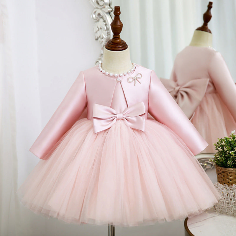 Kid Girl Birthday Party Princess Gown Wedding Dress