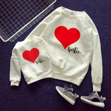 Family Matching Valentine's Day Love Letter Art Print Fashion T-shirt Hoodie