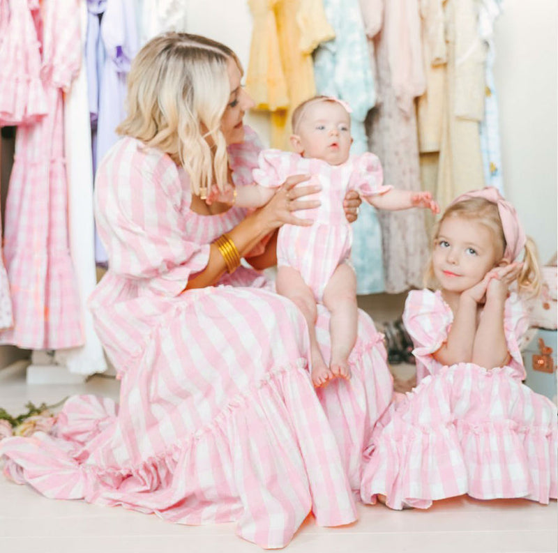 Family Matching Lovely Spring Summer Holiday Casual Dress