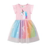 Kid Baby Girl Summer Unicorn Casual Dress