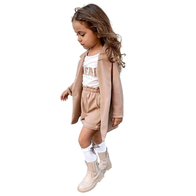 Kid Baby Girl Long Sleeve Windbreaker 2 Pcs Set Outfits