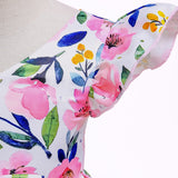 Kid Baby Girls Floral Print Princess Flying Sleeves Dresses