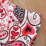 Kid Baby Girl Valentine's Day Set Embroidered Long Sleeve 3 Pcs Sets