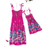 Family Matching Mother-daughter Slip Summer Beach Dress