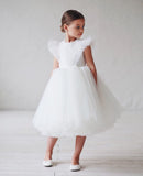 Kid Baby Girl Pompous Yarn Catwalk Birthday Princess Dresses
