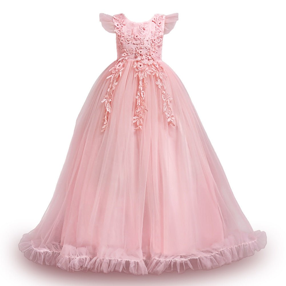 Kid Girl Foreign Princess Long Dress