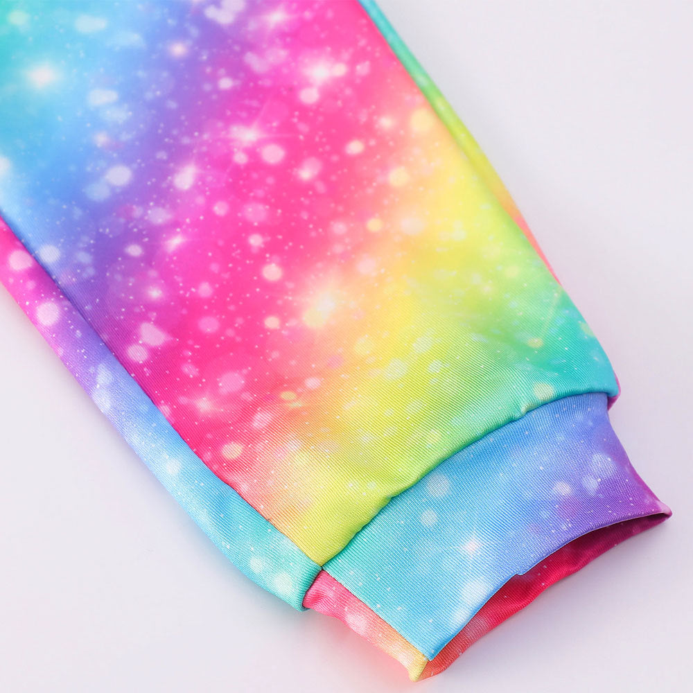 Kid Baby Girls Suspenders Spring Jumpsuit Rainbow Unicorn Fashion Pants
