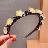 Kid Girl Braided Headband Clip Cute Cartoon Headwear