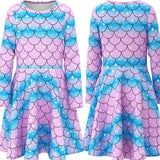 Kid Baby Girl Princess Mermaid Animal Unicorn Dress