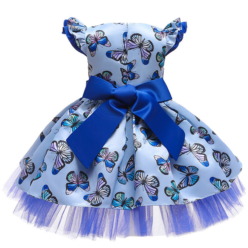Kid Baby Girl Embroidery Ball Christmas Performance Gauze Dresses