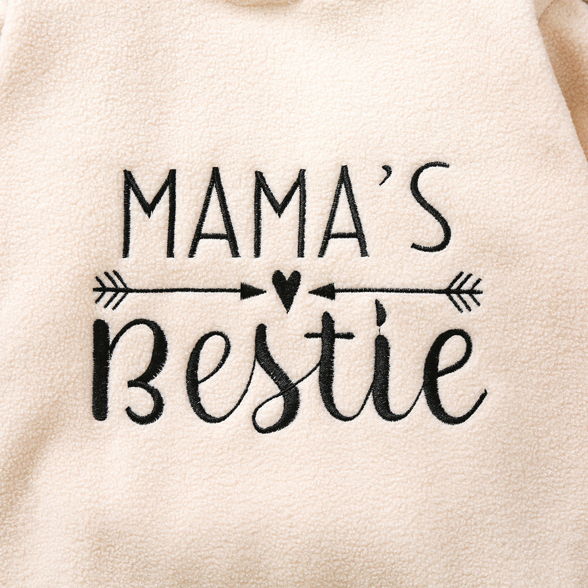 Kid Baby Girl Pullover Letter Embroidered Leopard Stitched Hoodie