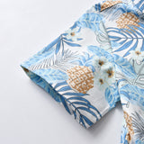 Kid Baby Boy Suit Maple Leaf Short Sleeve Harness Beach 2 Pcs Sets