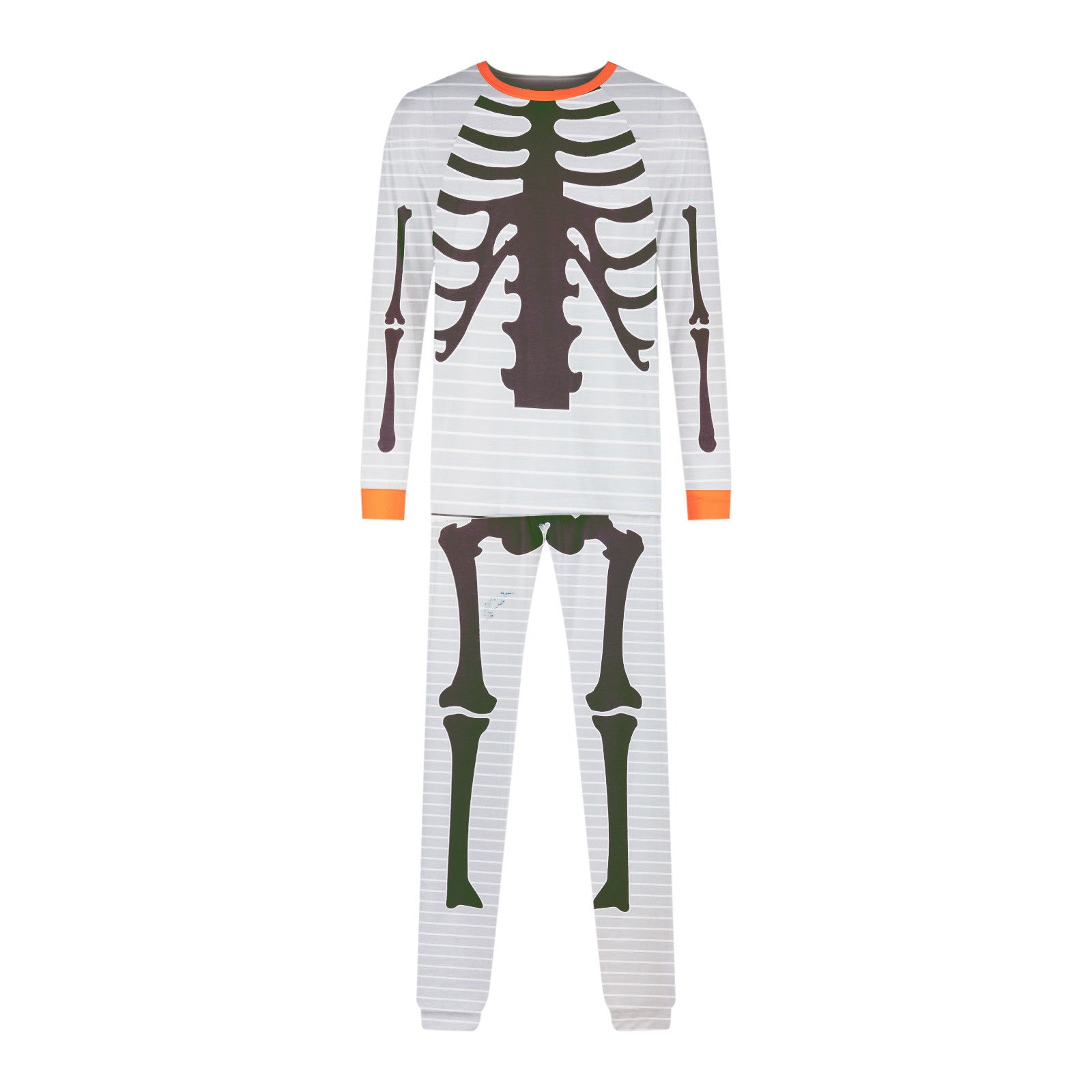 Family Matching Halloween Bone Print Parent-child Outfit Pajamas