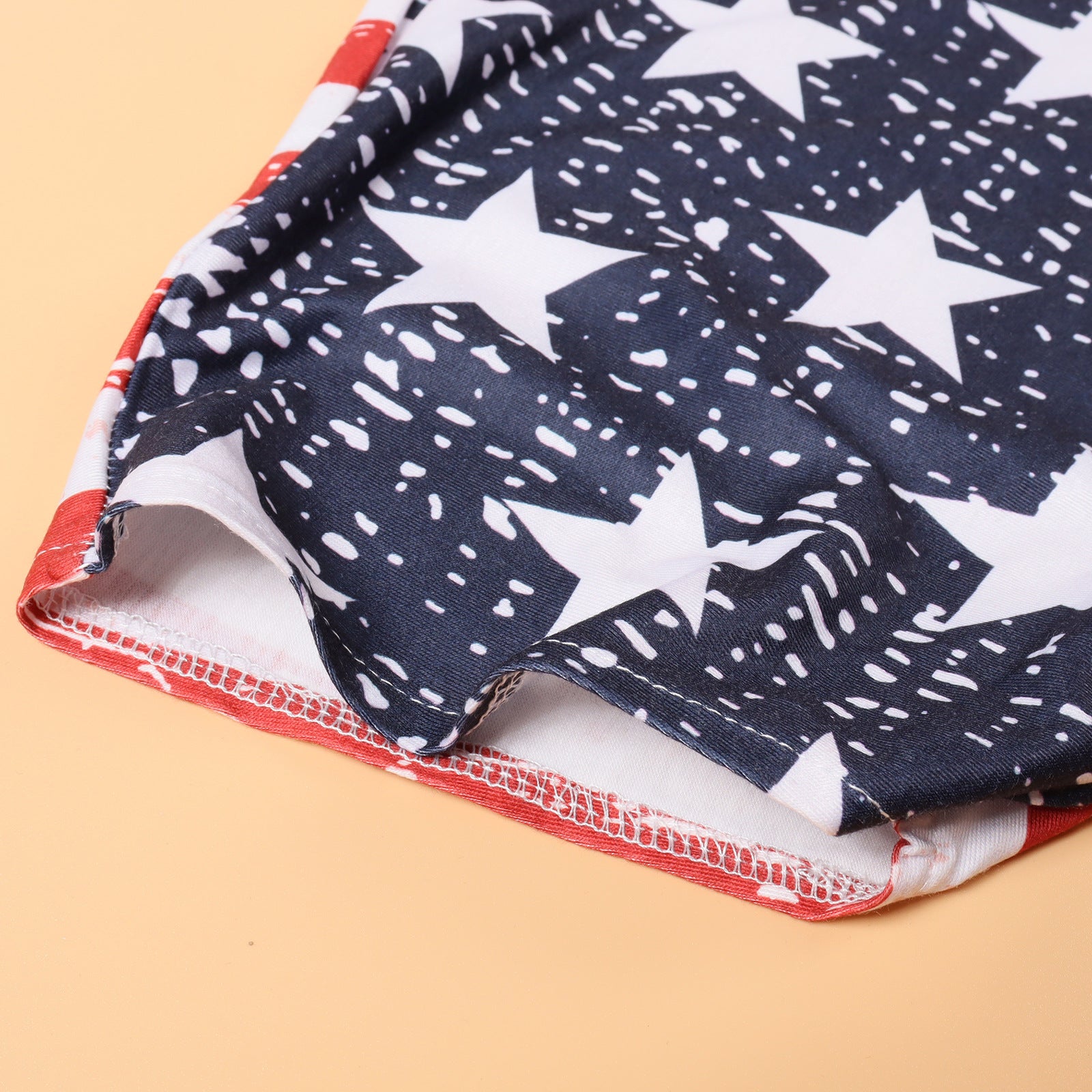 Family Matching Mother Daughter Independence Day Flag Cape Dress