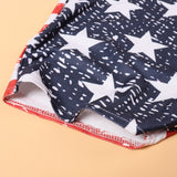 Family Matching Mother Daughter Independence Day Flag Cape Dress