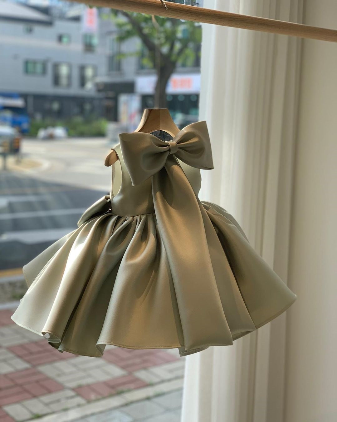 Kid Girl Princess Birthday Fashionable Host Piano Performance Dress