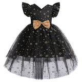 Kid Girls Princess Sequined Christmas Show Dress