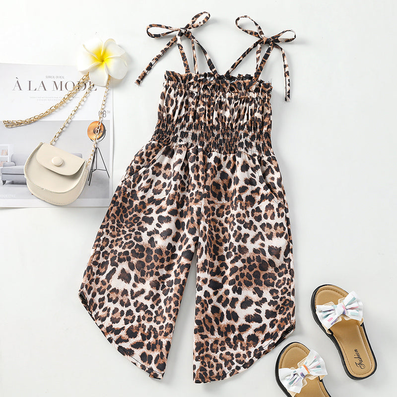 Kid Baby Girl Harness Jumpsuit Summer Pants