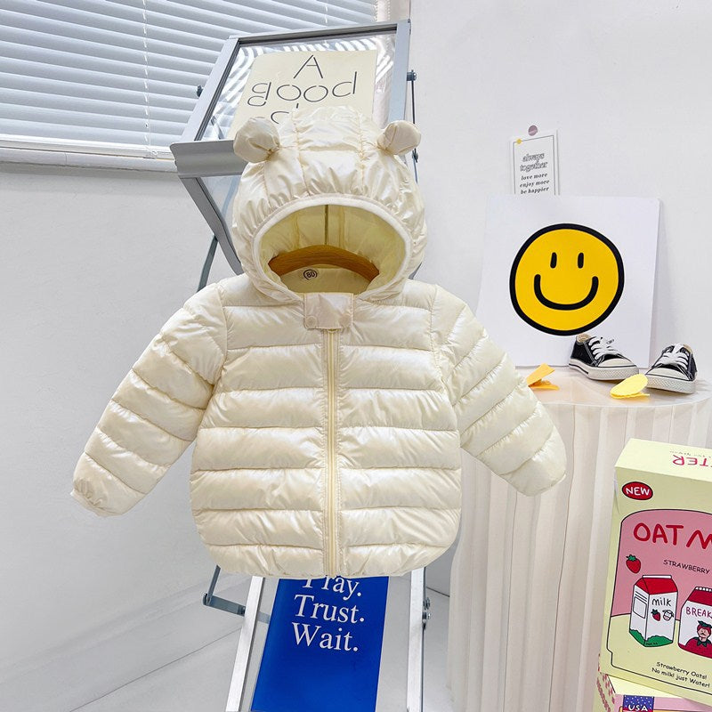 Kid Baby Boy Girl Bear Cotton Lightweight Cartoon Coat