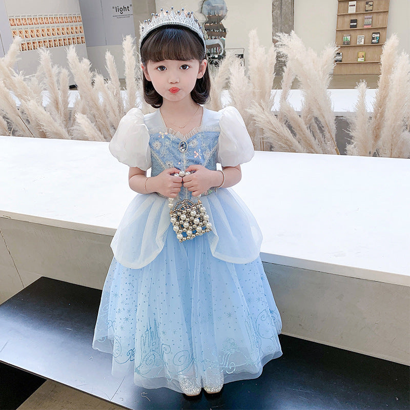 Kid Girl Frozen Aisha Long Sleeve Princess Dress