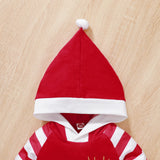 Baby Girl Jumpsuit Christmas Stripe Mosaic Printed Alphabet Rompers