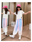 Summer Kid Teen Girls Gradient Fashion Mosquito Casual Pants