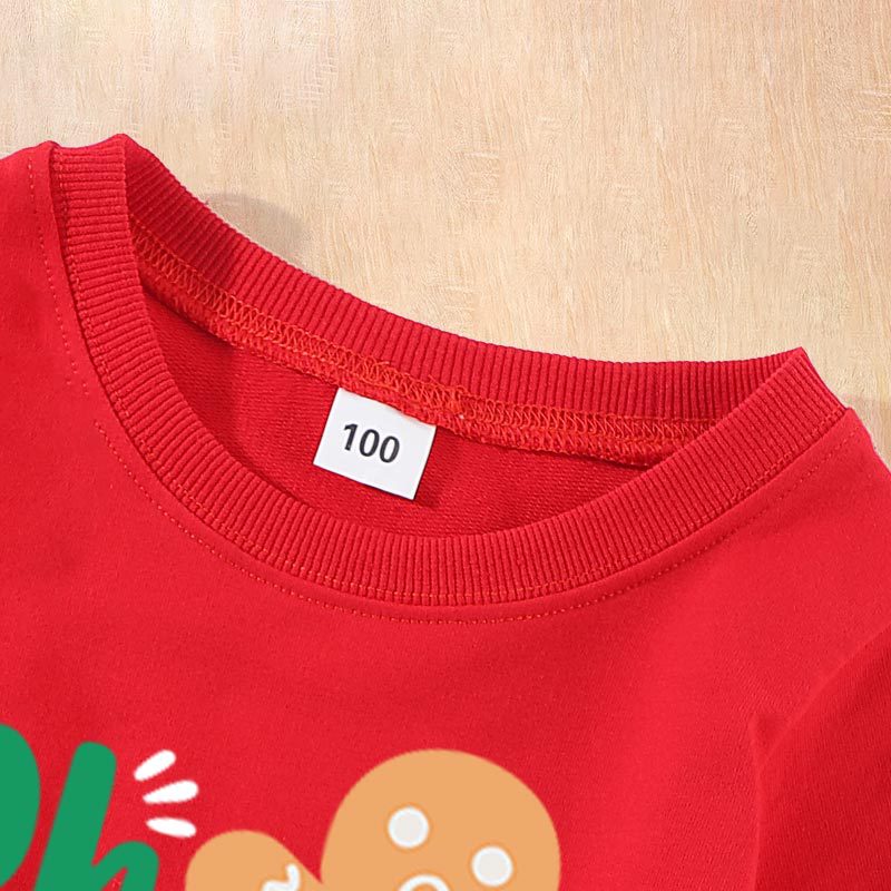 Family Matching Autumn Winter Cute Cartoon Shirts