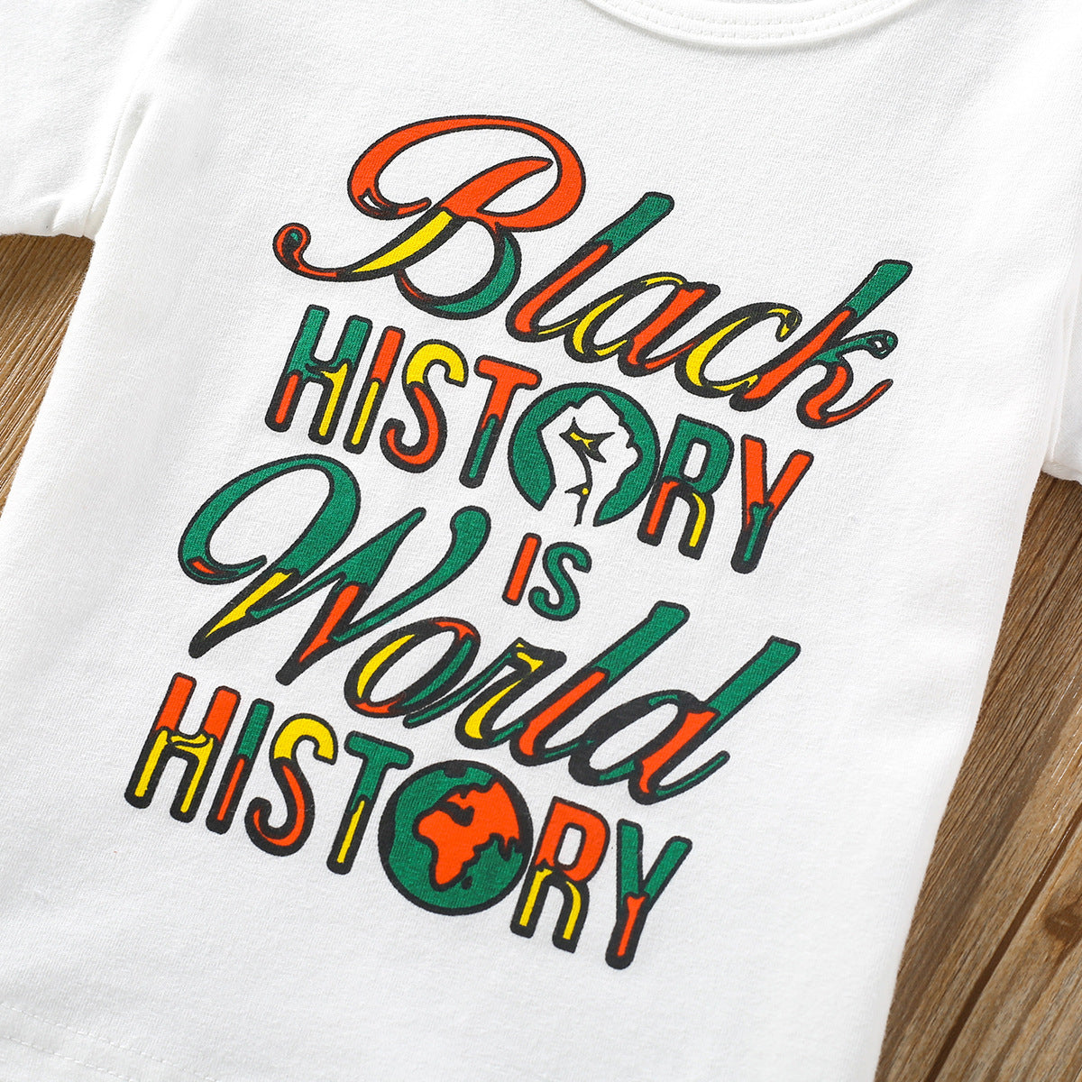 Kid Baby Girls Letter Personalized Printed Flared 2 Pcs Set