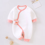 Baby Autumn Winter Warm Butterfly Nascent Cotton Rompers