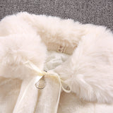 Kid Baby Girls Autumn Winter Woolen Imitation Fur Wool Thickened Jacket Coats