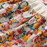 Kid Baby Girls Autumn Ethnic Fringed Flower Dress