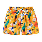 Summer Kids Boy Swimwear Fashion Striped Print Holiday Swimsuit