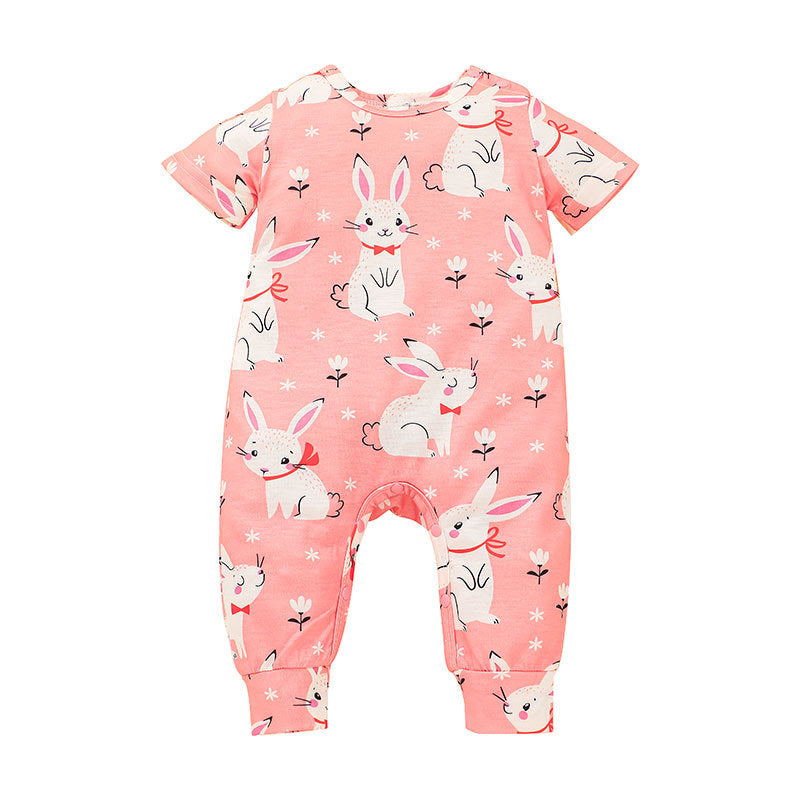 Baby Easter Newborn Harpy Crawl Suit Cute Short-sleeved Rompers