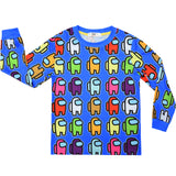 Kid Boy Game Middle School Long Sleeve Pajamas Set