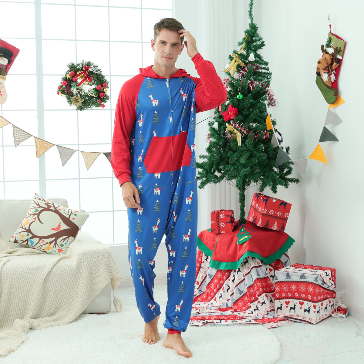 Family Matching Christmas Homewear Parent-child Pajamas